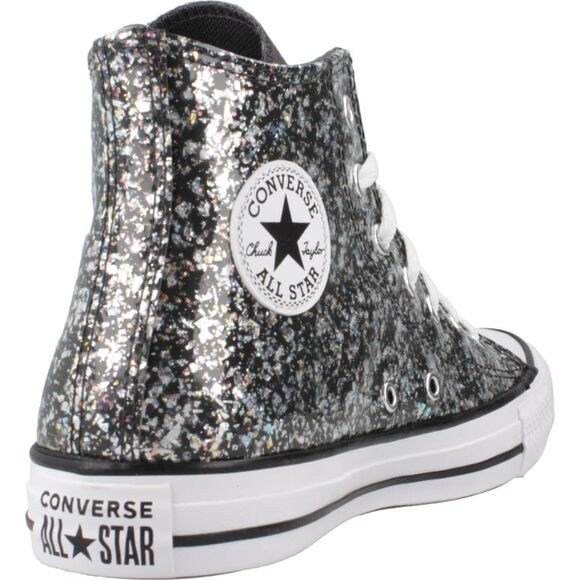 NWT Converse Unisex Big Kid Chuck Taylor All Star Glitter Sneaker, Black 4.5 - Picture 5 of 7